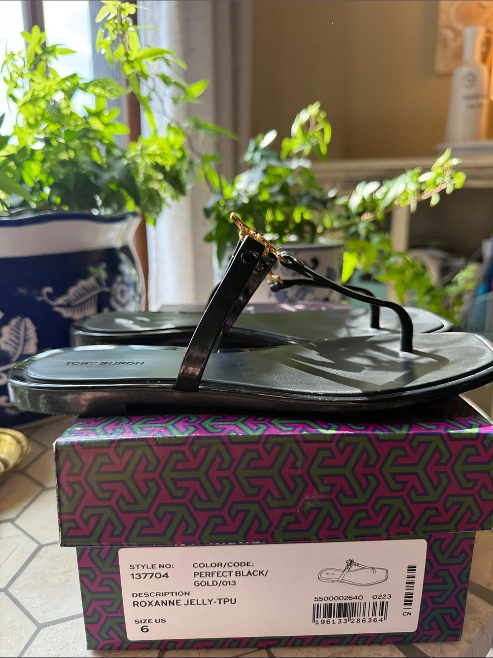 🖤⭐️🖤 Tory Burch Roxanne Jelly Sandals